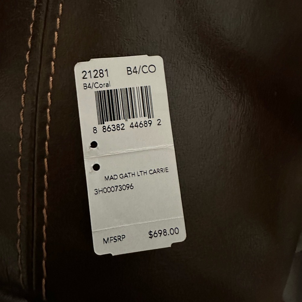 Coach Madison Gathered Carrie Tote Coral 21281 - Picture 5 of 5